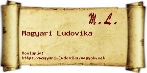 Magyari Ludovika névjegykártya